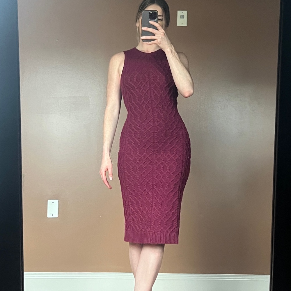 For Love & Lemons Midi, Sleeveless Sweater Dress